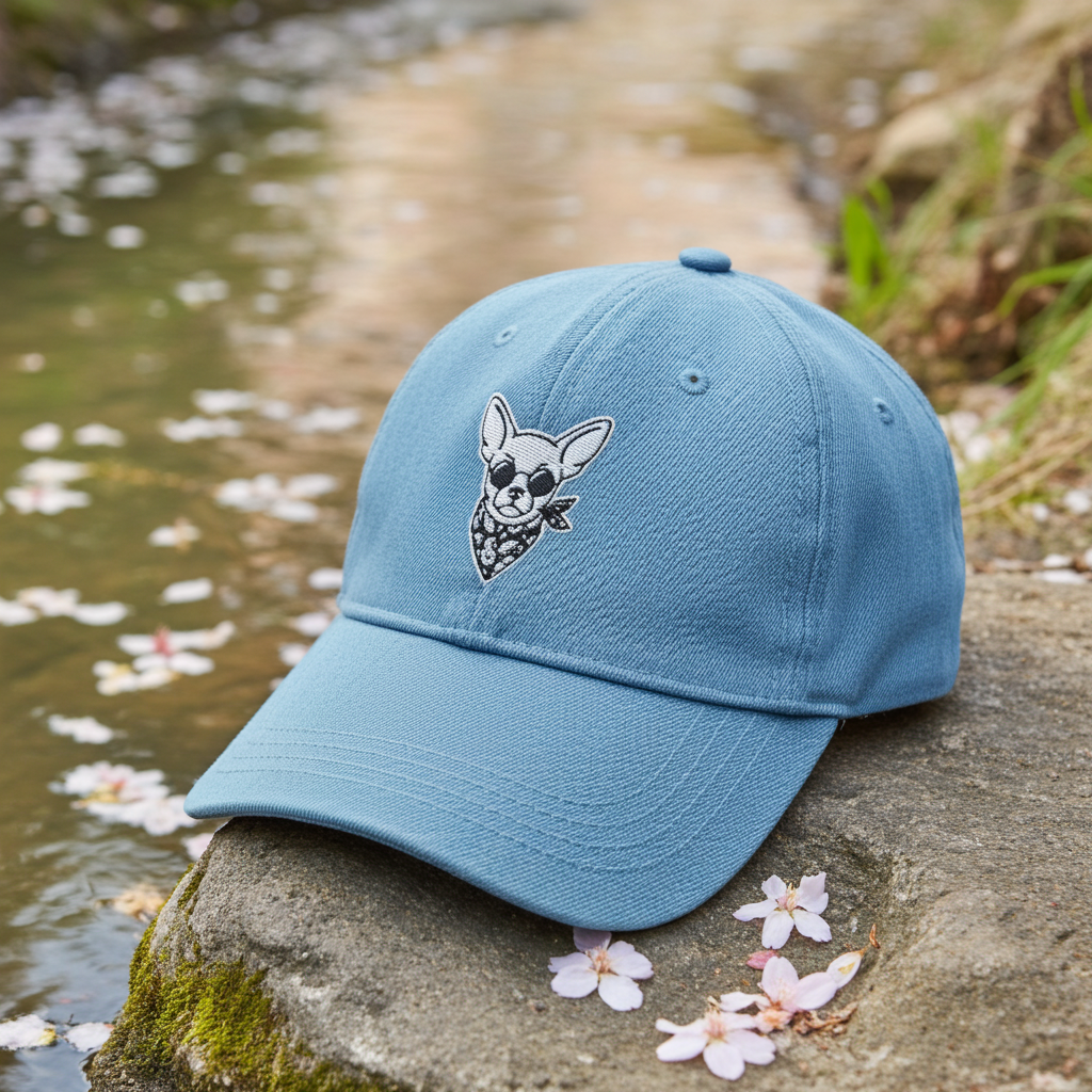The Lil' Boss | Vintage Denim Bucket Hat Design Paws – onderdeel van Jandk.