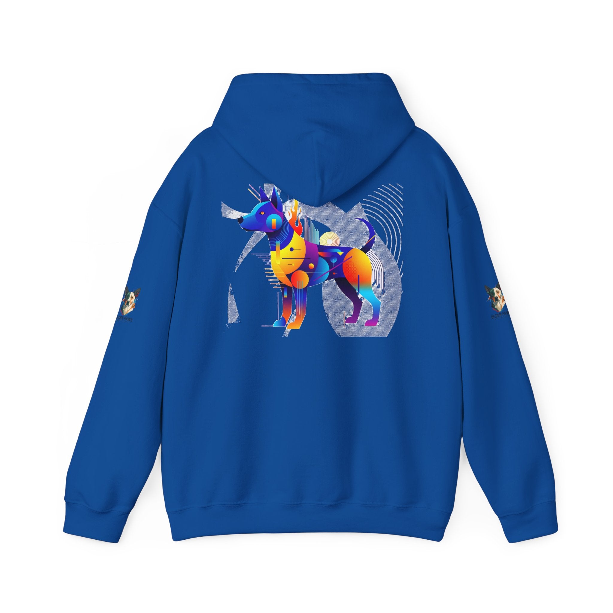 The "Vibrant Canine" Hoodie  | Abstract Hounds Collection