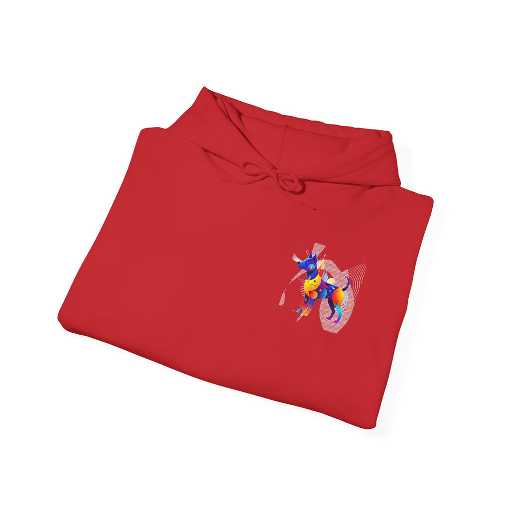 The "Vibrant Canine" Hoodie  | Abstract Hounds Collection
