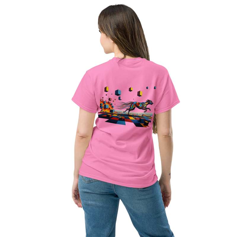 T-shirt Unisex | Pixel Burnout honden Print