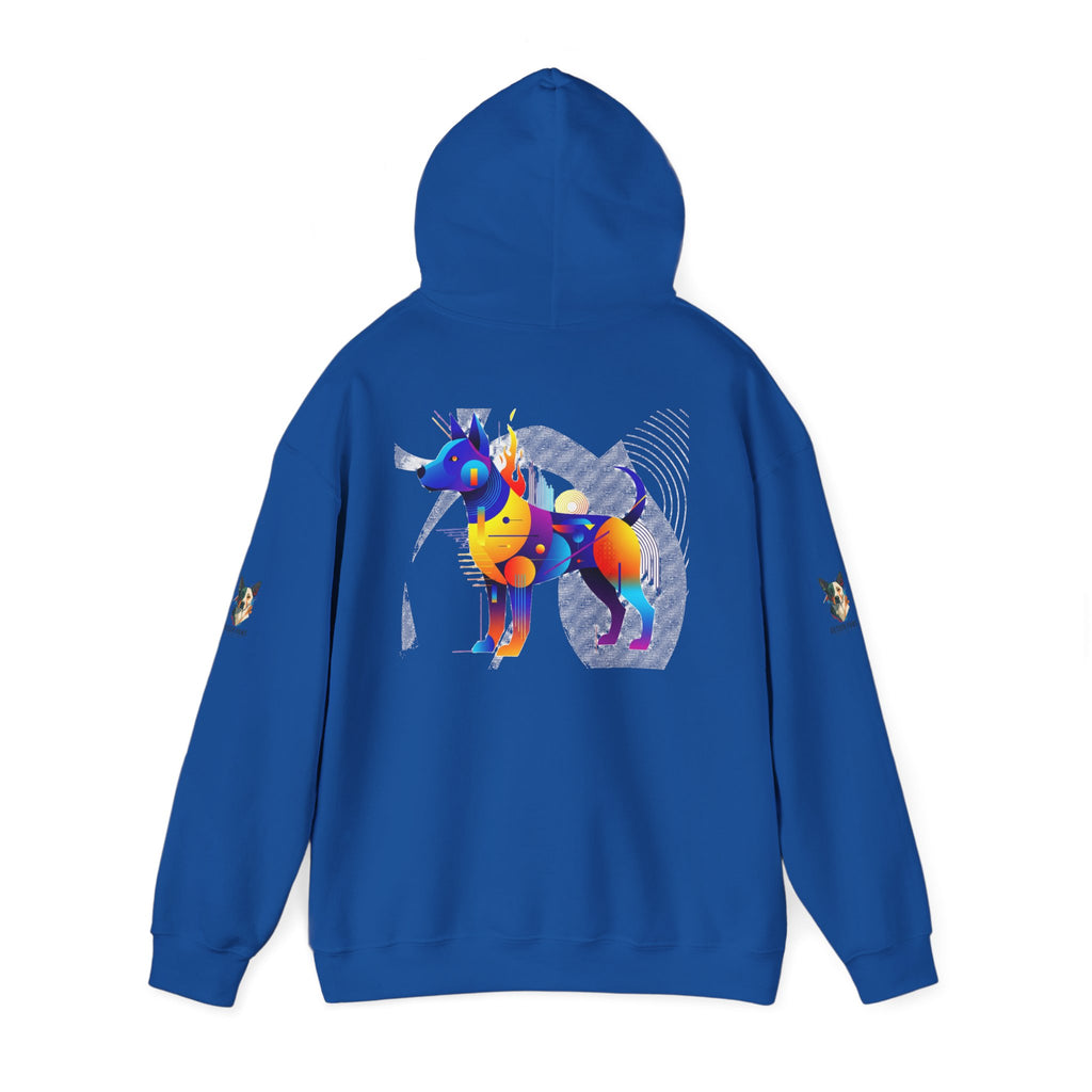 The "Vibrant Canine" Hoodie  | Abstract Hounds Collection