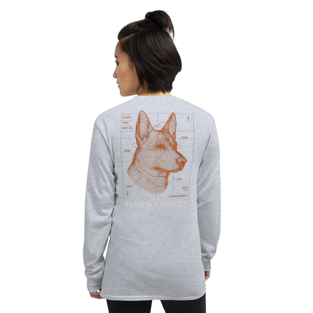 The Tracker | German Shepherd Tech-Longsleeve Design Paws – onderdeel van Jandk.