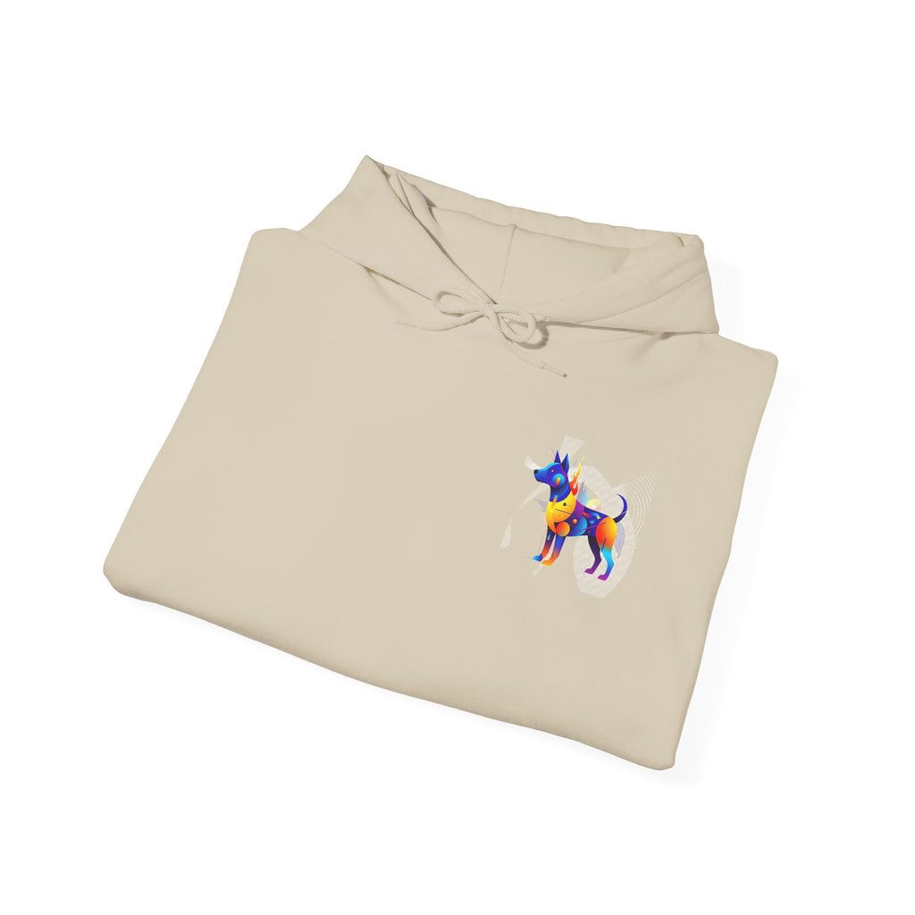 The "Vibrant Canine" Hoodie  | Abstract Hounds Collection