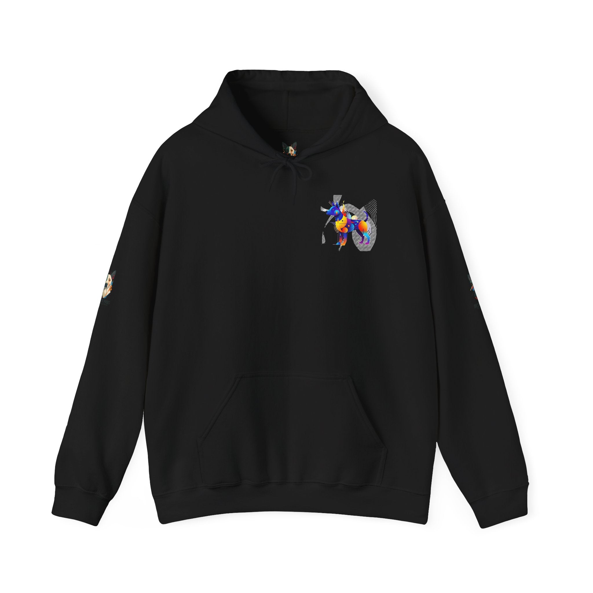 The "Vibrant Canine" Hoodie  | Abstract Hounds Collection