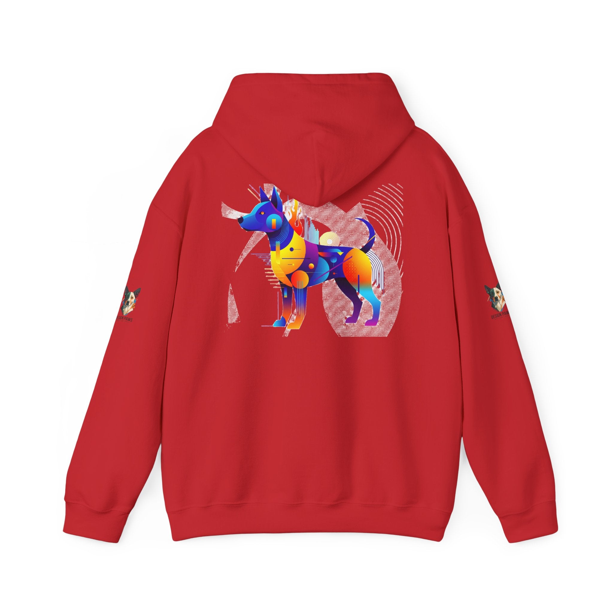 The "Vibrant Canine" Hoodie  | Abstract Hounds Collection