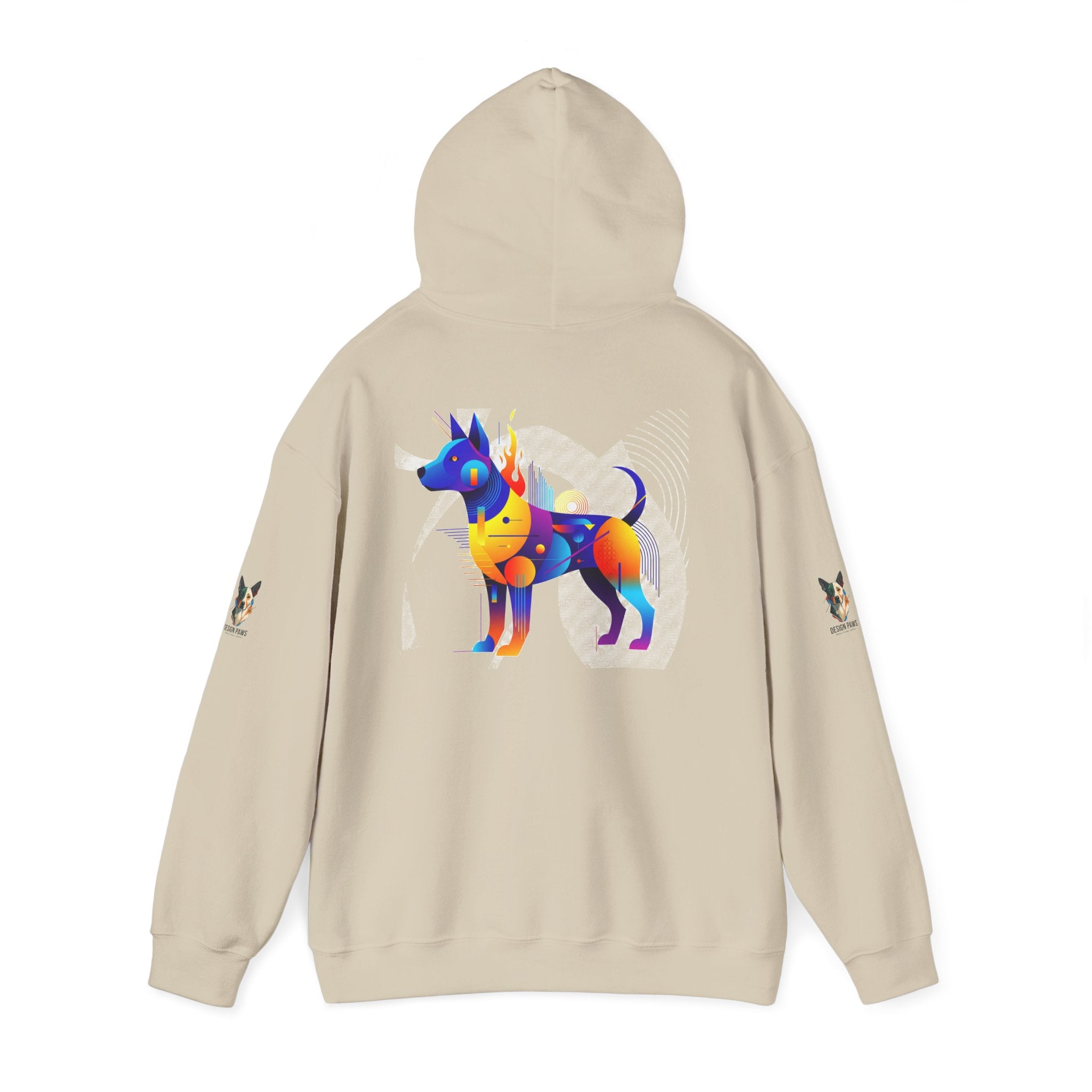 The "Vibrant Canine" Hoodie  | Abstract Hounds Collection