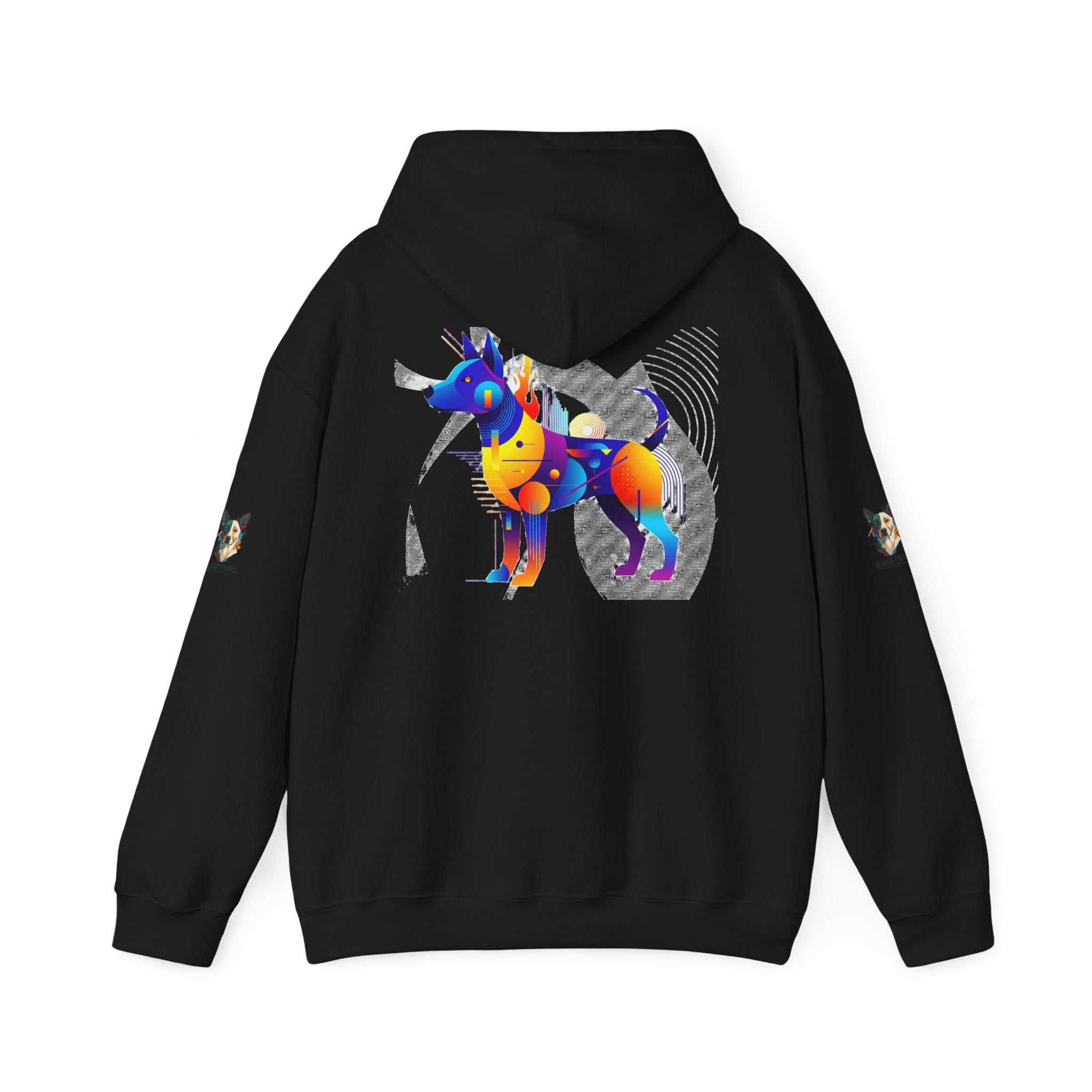 The "Vibrant Canine" Hoodie  | Abstract Hounds Collection