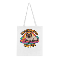 Katten Draagtas | Catnap Club Wit & Duurzaam - Lange Handvatten