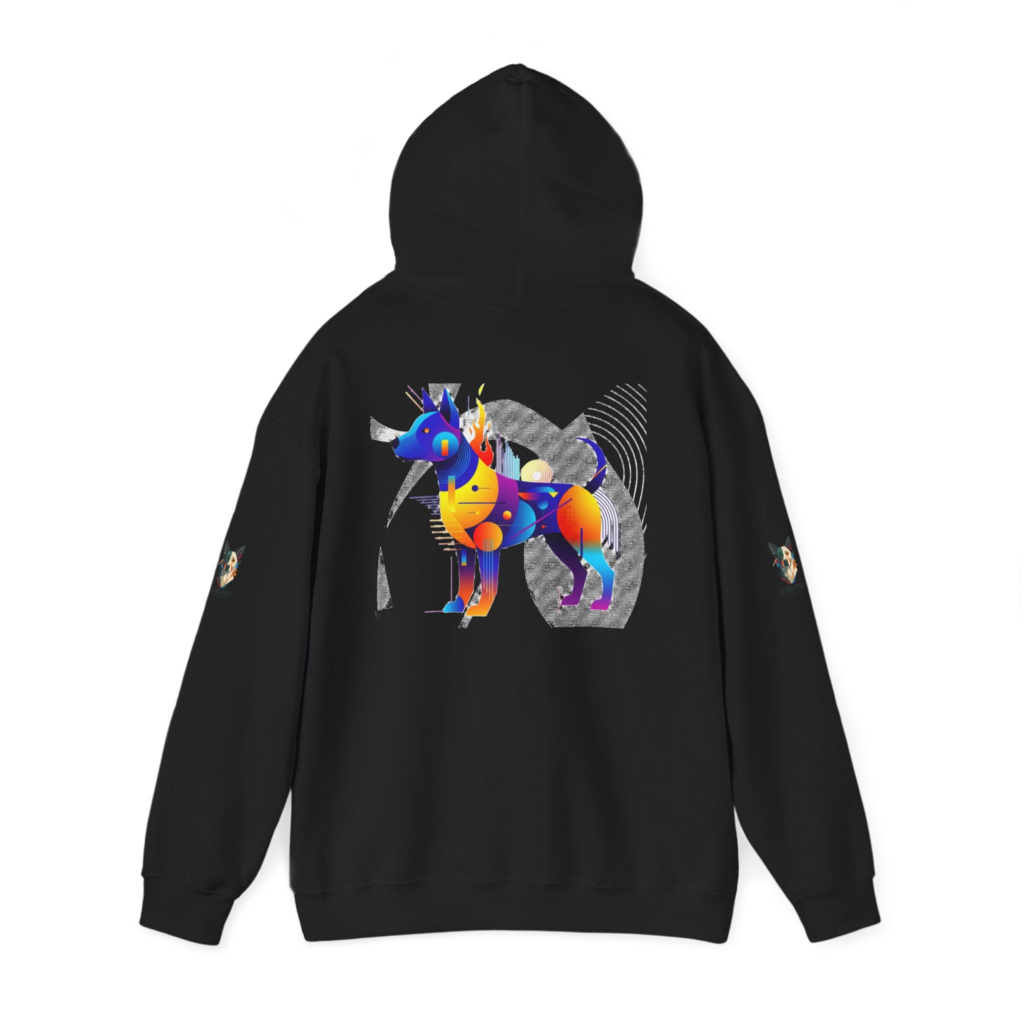 The "Vibrant Canine" Hoodie  | Abstract Hounds Collection