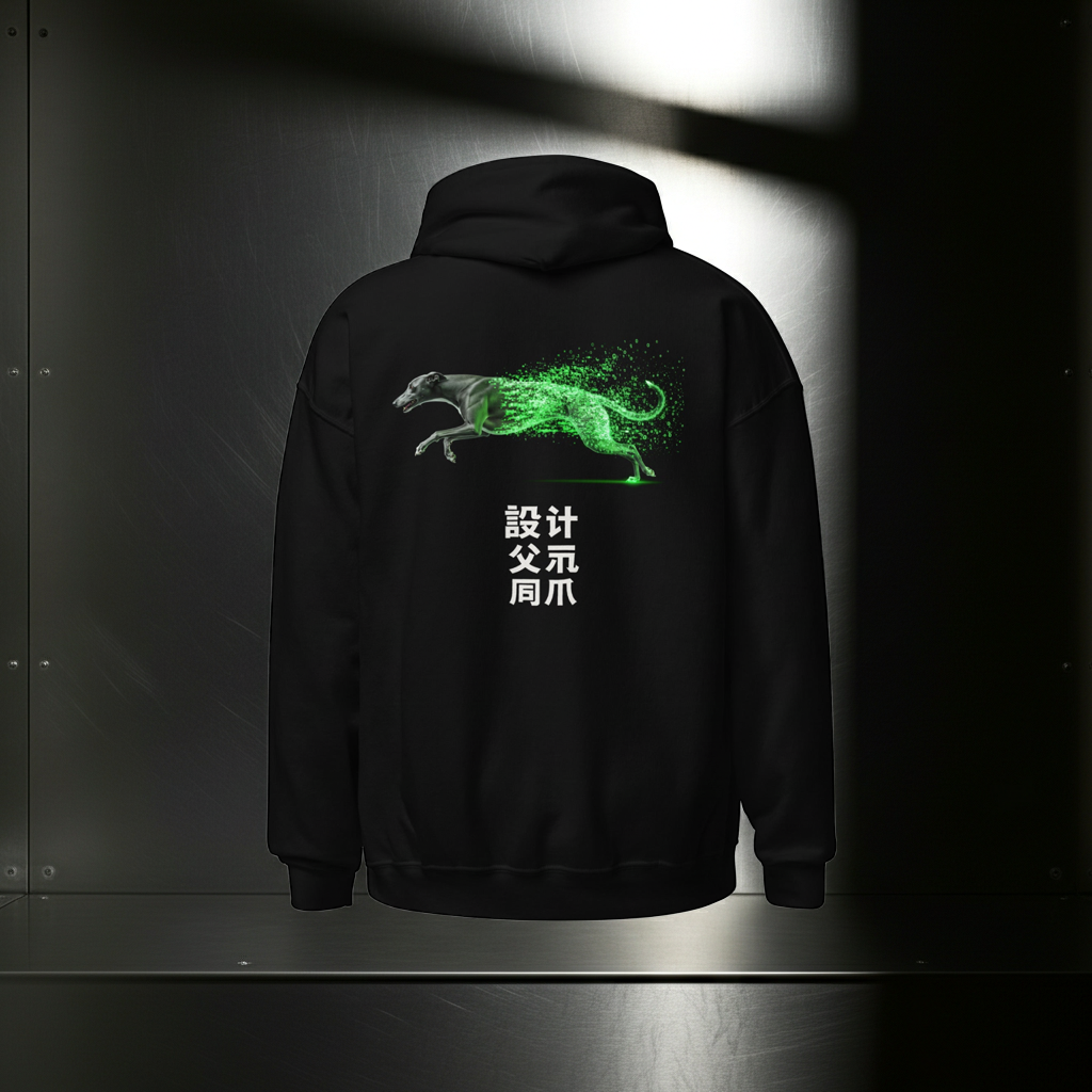 Data-Runner | Heavyweight Graphic Tee – Matrix Edition Design Paws – onderdeel van Jandk.