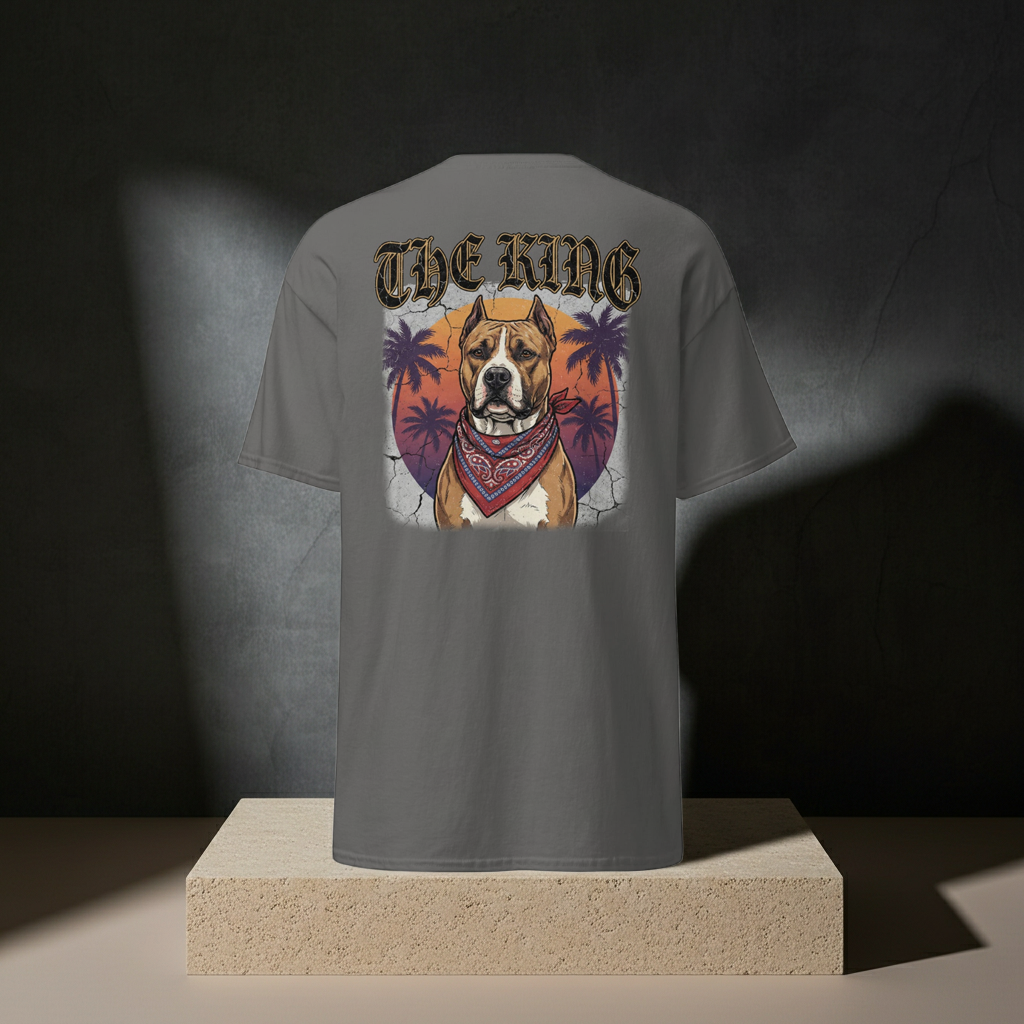 The King | Staffy West Coast Tee – Heavyweight Design Paws – onderdeel van Jandk.