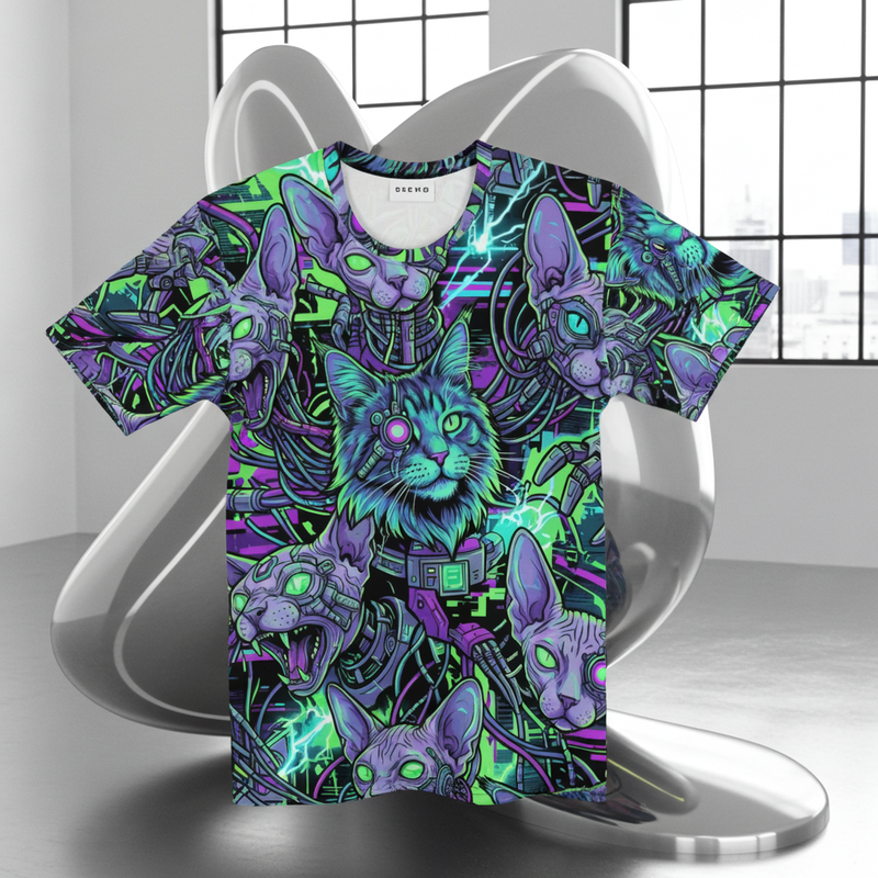System Overload | AOP Cyber-Chaos T-shirt