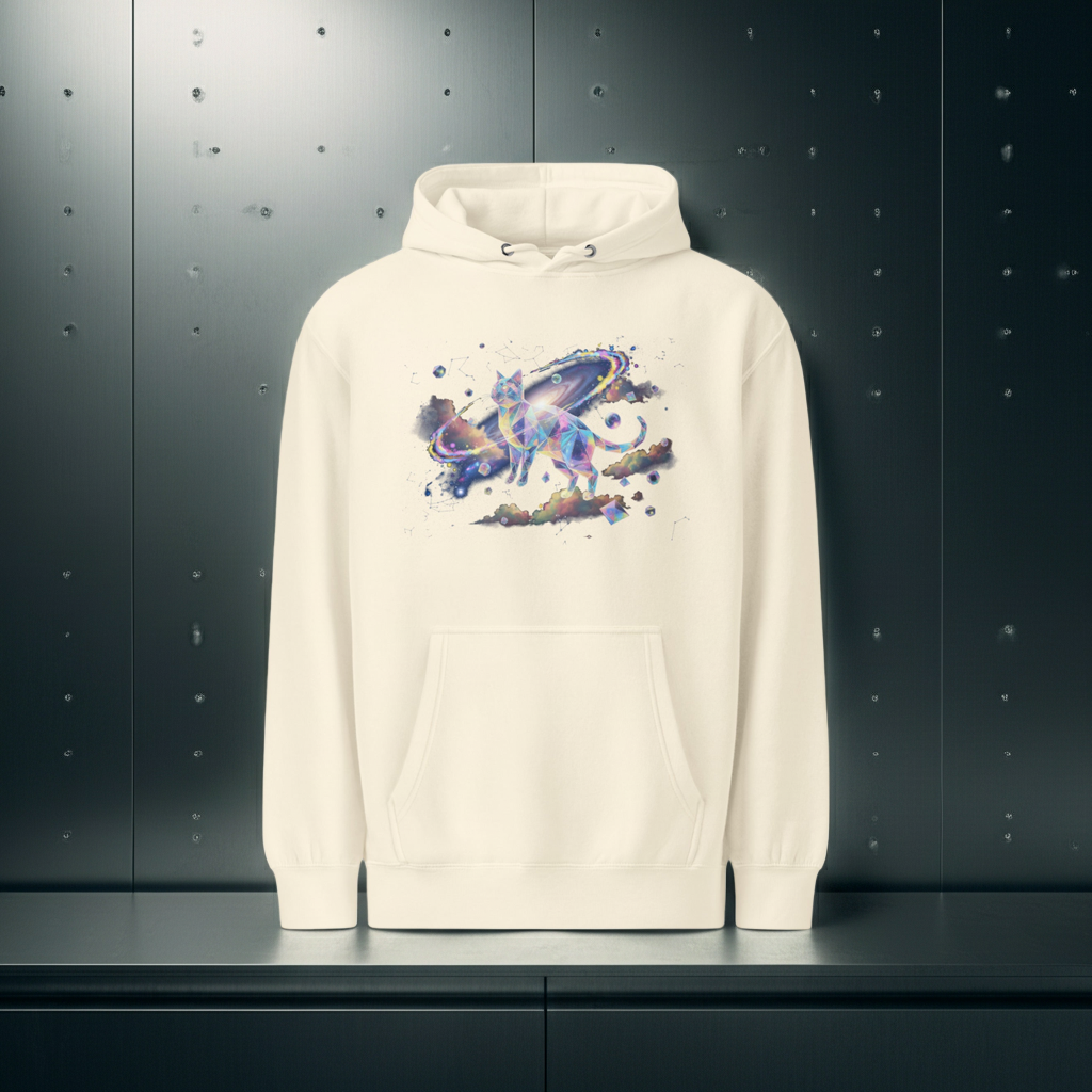 Zero Gravity Cat Hoodie | Cosmic Streetwear Edition – Premium Cotton Design Paws – onderdeel van Jandk.