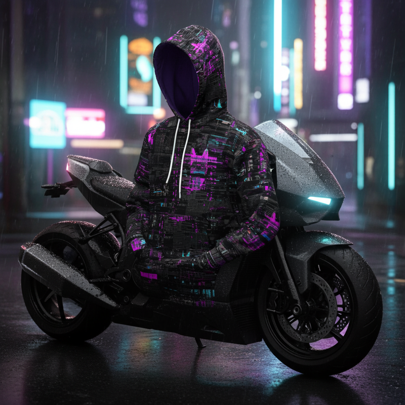 Static Noise | All-Over Print Hoodie – Glitch Camo