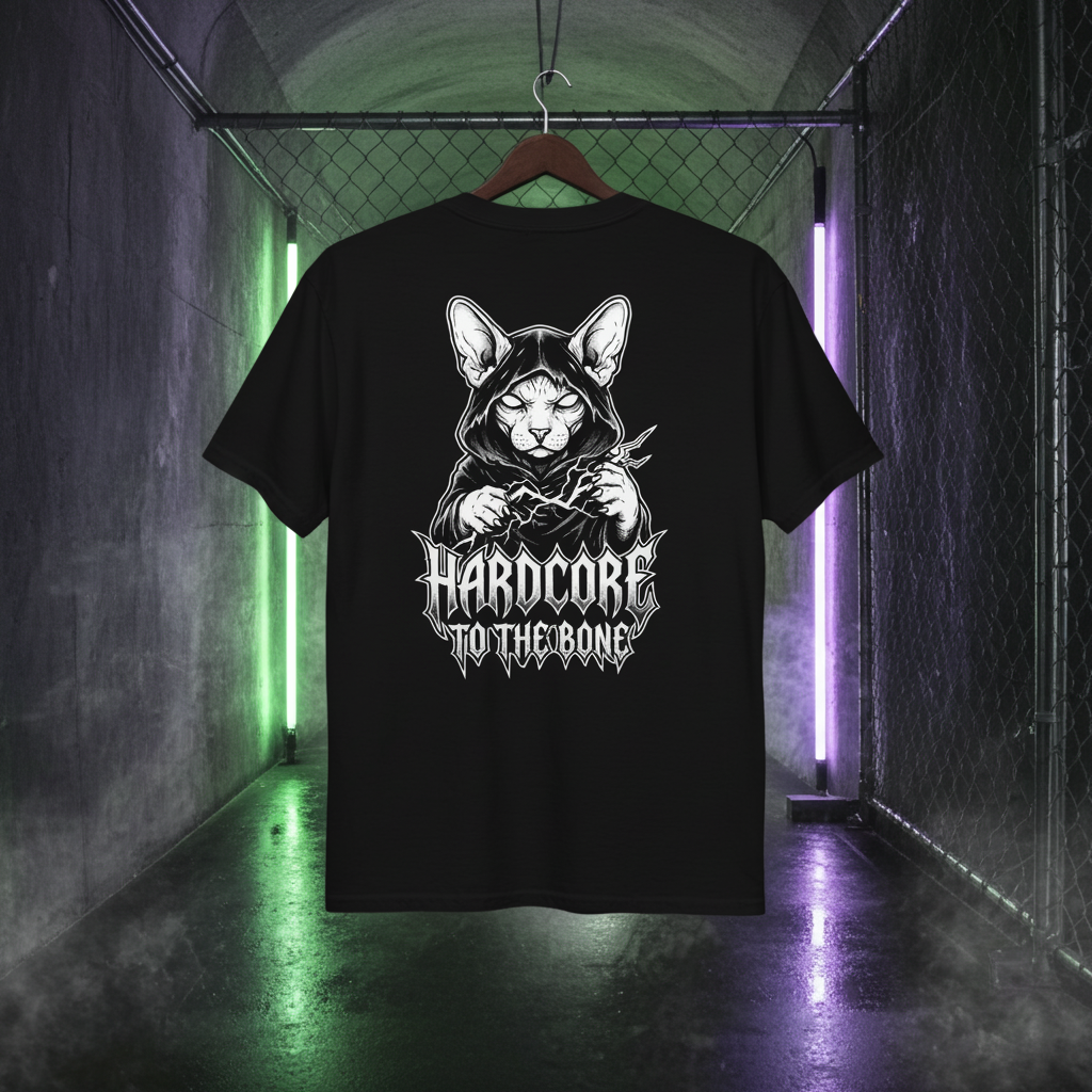 The Wizard | Sphynx Hardcore T-shirt Design Paws – onderdeel van Jandk.