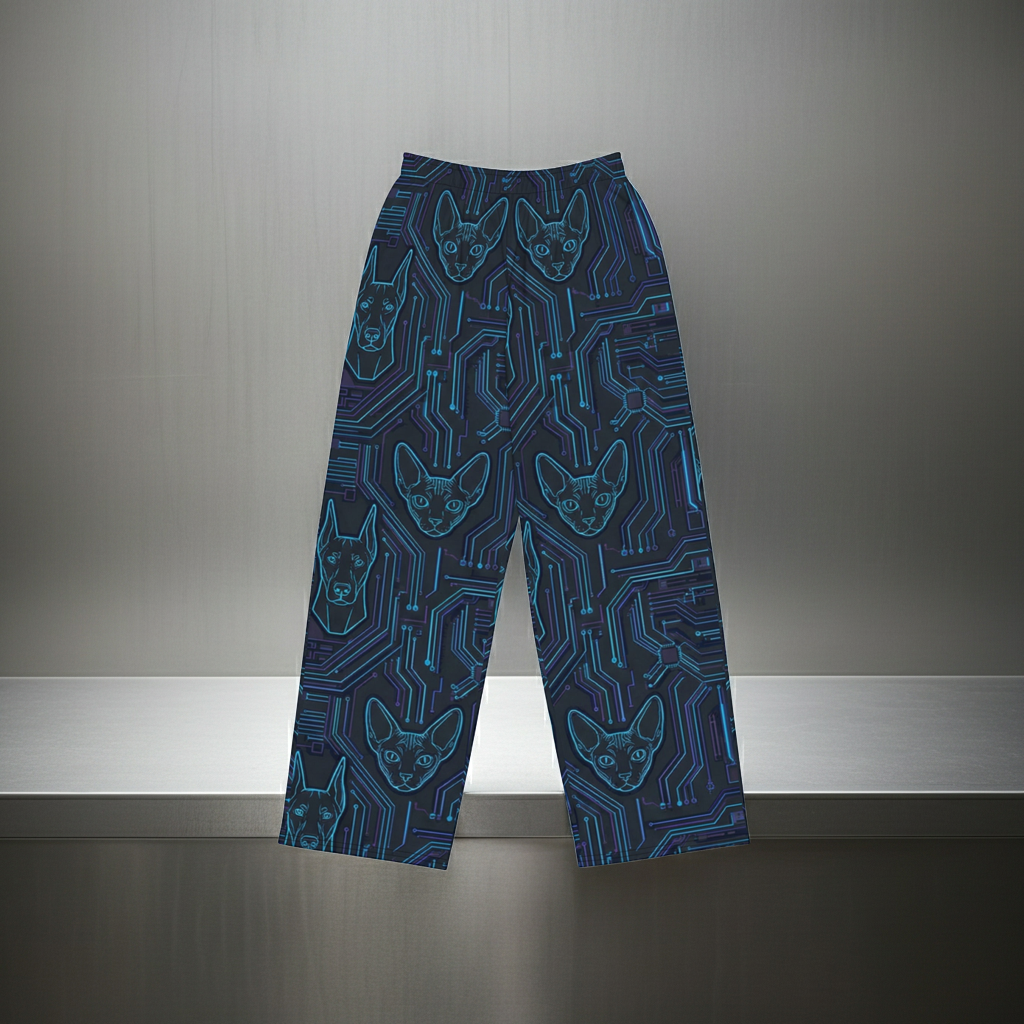 The Mainframe | Wide-Leg Cyber Pants – Techwear Editio Design Paws – onderdeel van Jandk.