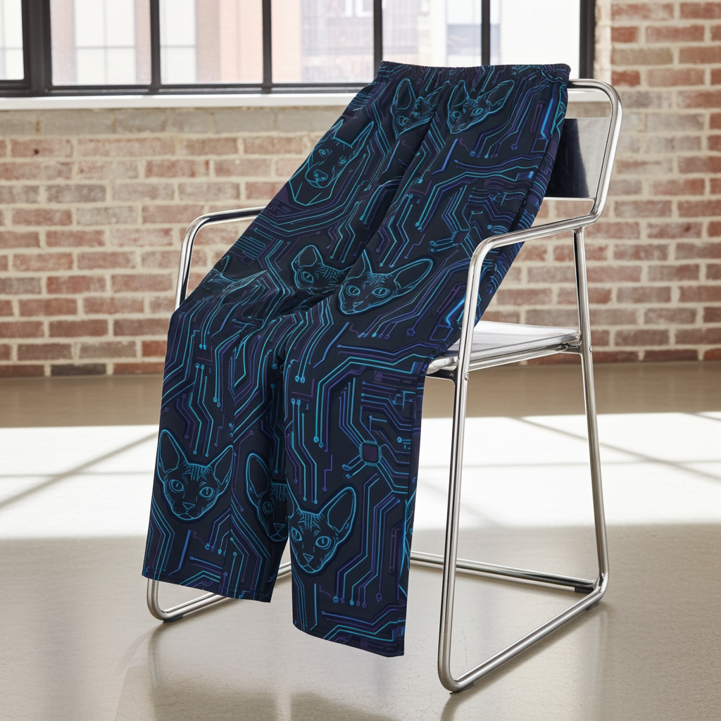 The Mainframe | Wide-Leg Cyber Pants – Techwear Editio Design Paws – onderdeel van Jandk.