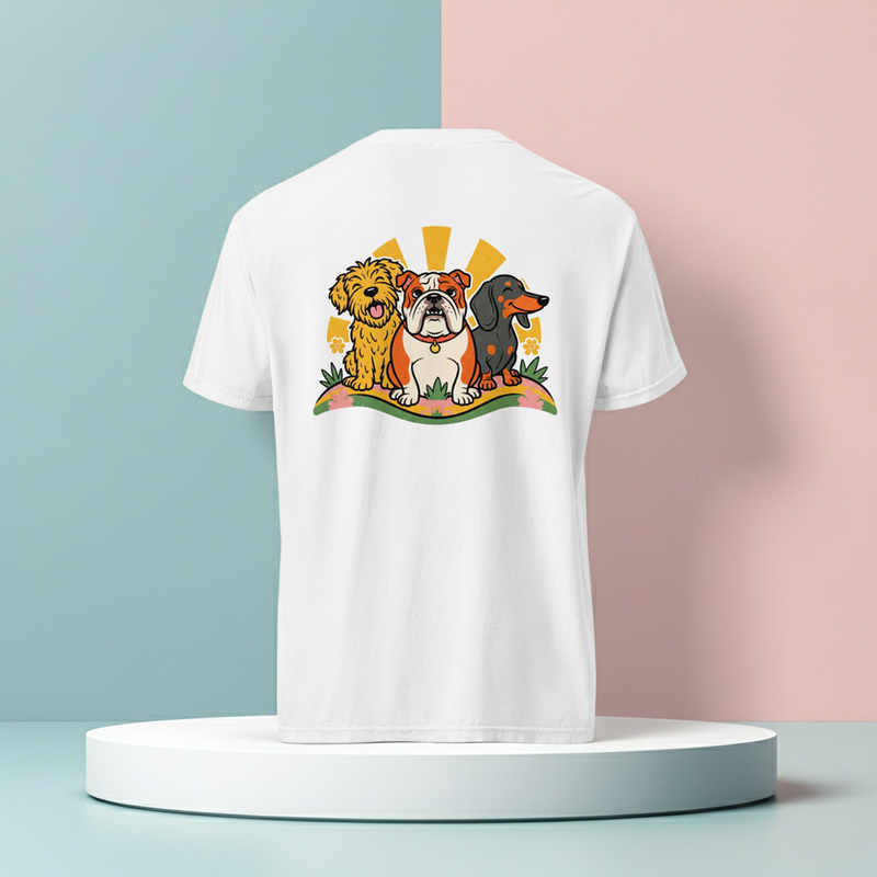 Zwaargewicht T-shirt Garment-Dyed | Premium Unisex Pasvorm – 100% Ringgesponnen Katoen