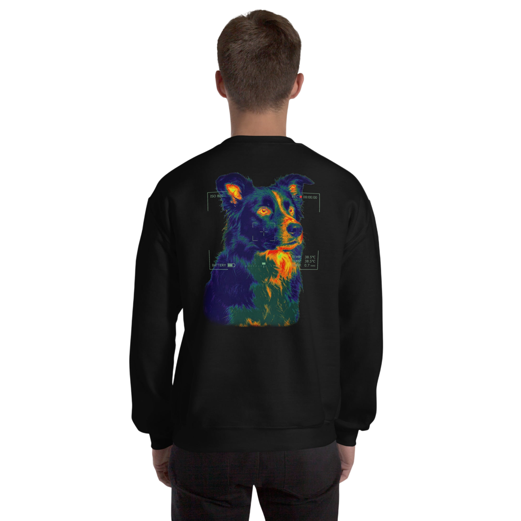 The Scout | Thermal Vision Crewneck – Border Collie Design Paws – onderdeel van Jandk.