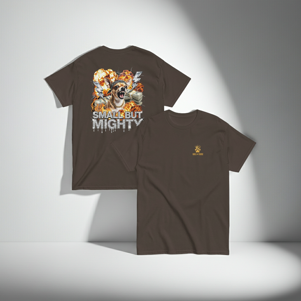 Lil' Legend | Chihuahua Homage Tee – Vintage Wash Design Paws – onderdeel van Jandk.