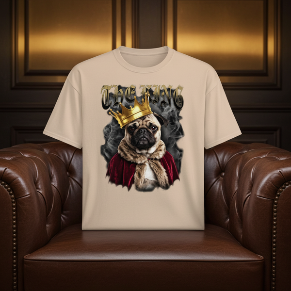 The King | Pug Vintage T-shirt – Heavyweight