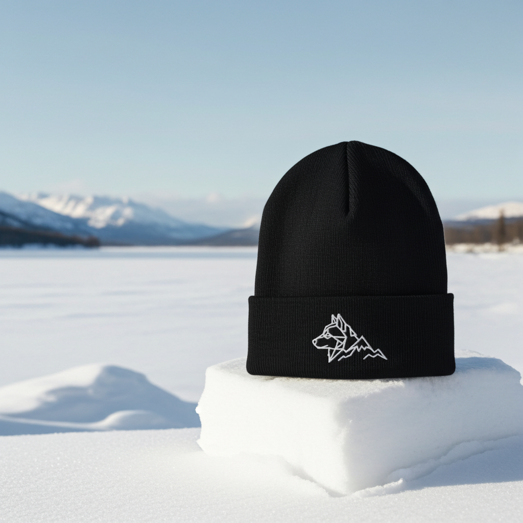 The Summit | Malamute Embroidered Beanie Design Paws – onderdeel van Jandk.