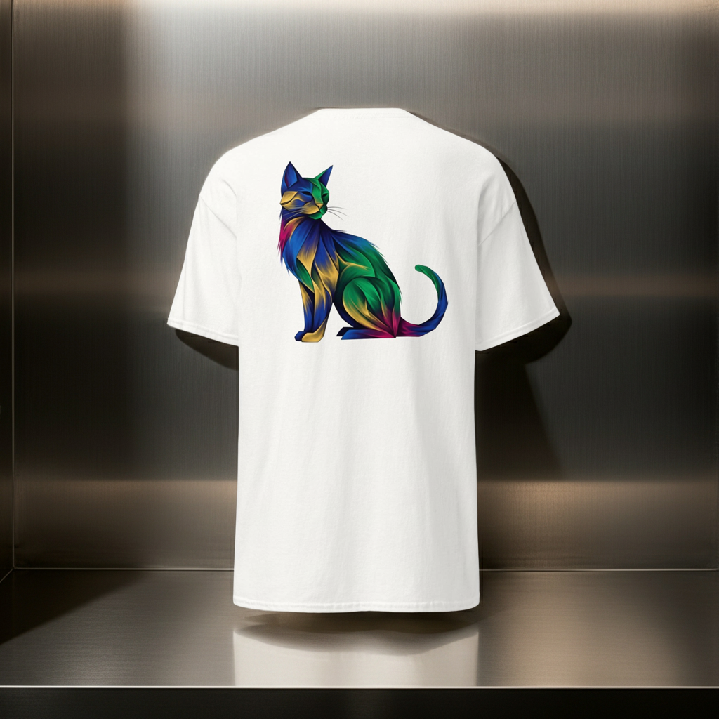 T-Shirt "Geslepen Juweel" | Abstract Cats Collection designpaws