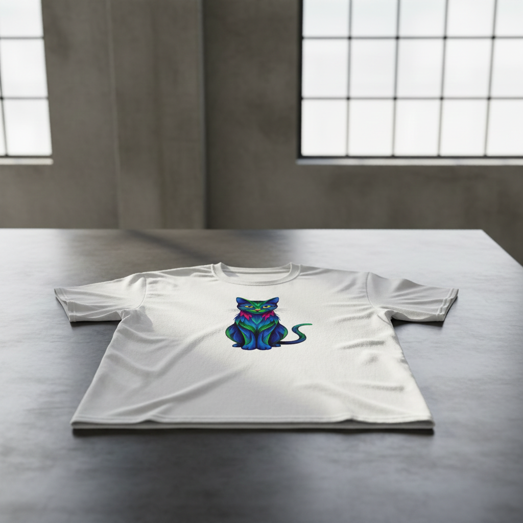 T-Shirt "Geslepen Juweel" | Abstract Cats Collection designpaws