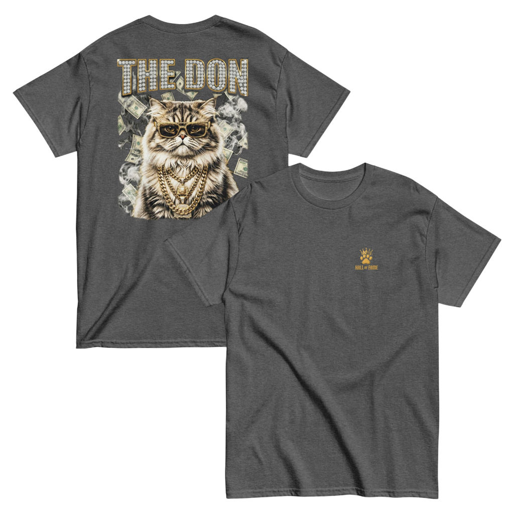 The Don | Persian Cat Vintage T-shirt – Heavyweight Design Paws – onderdeel van Jandk.