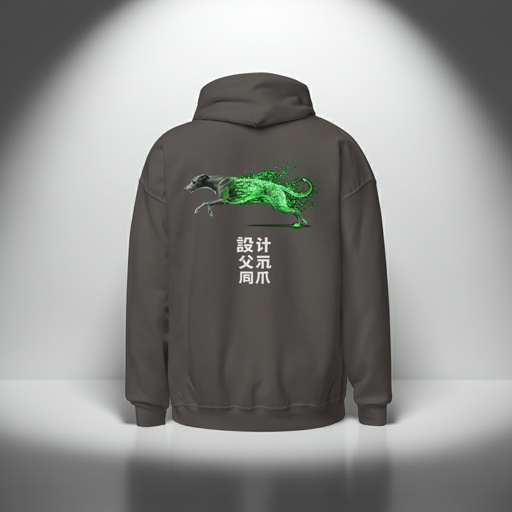 Data-Runner | Heavyweight Graphic Tee – Matrix Edition Design Paws – onderdeel van Jandk.