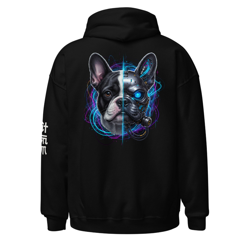 Cyber-Frenchie | Premium Hoodie – Back Print Edition