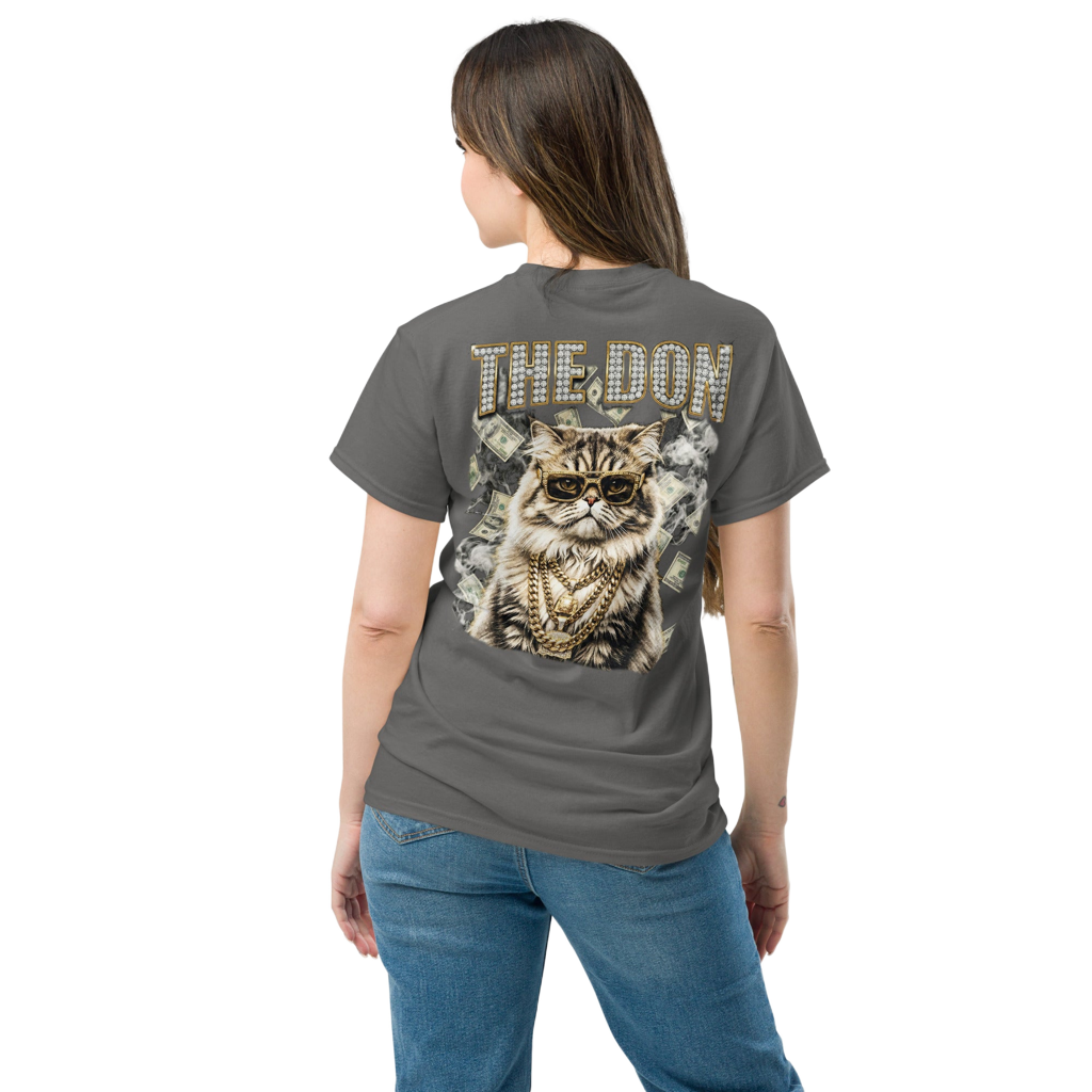 The Don | Persian Cat Vintage T-shirt – Heavyweight Design Paws – onderdeel van Jandk.