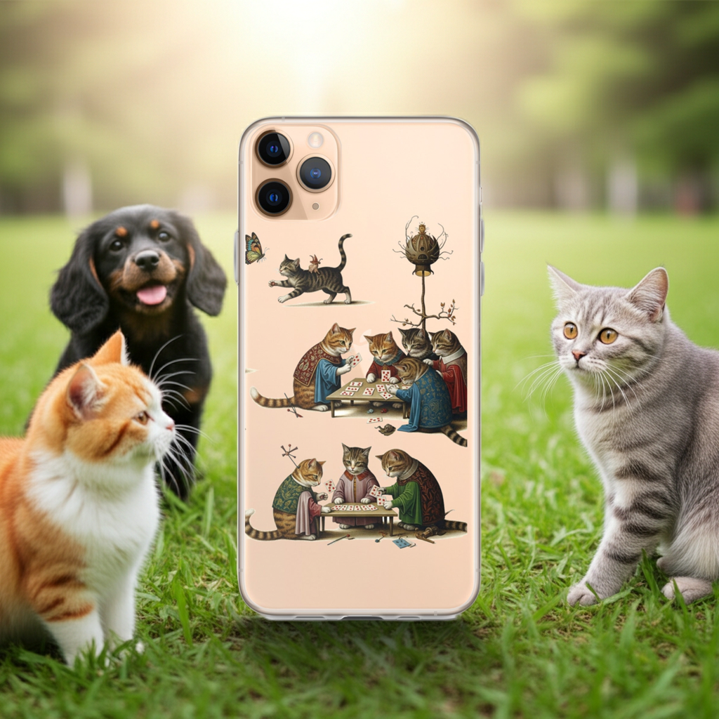 Artistiek iPhone Hoesje | Abstract Cats Collection