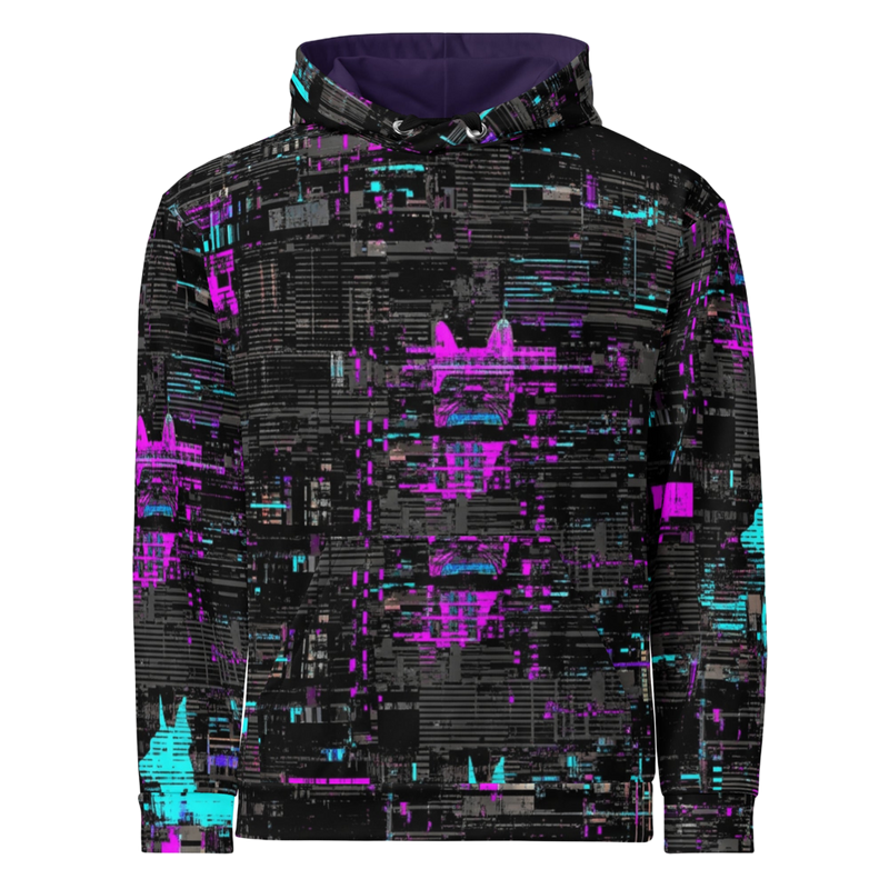 Static Noise | All-Over Print Hoodie – Glitch Camo