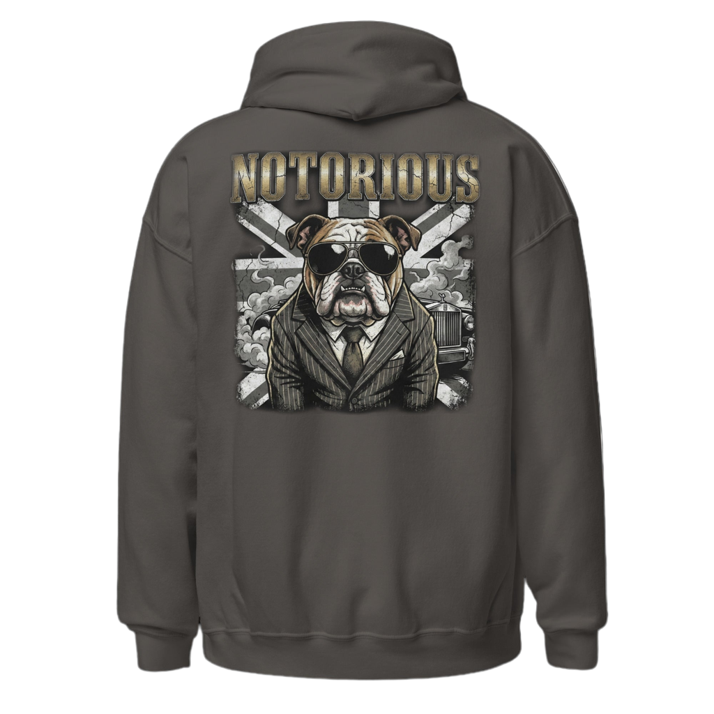 The Mobster | Bulldog Vintage Hoodie – Heavyweight Design Paws – onderdeel van Jandk.