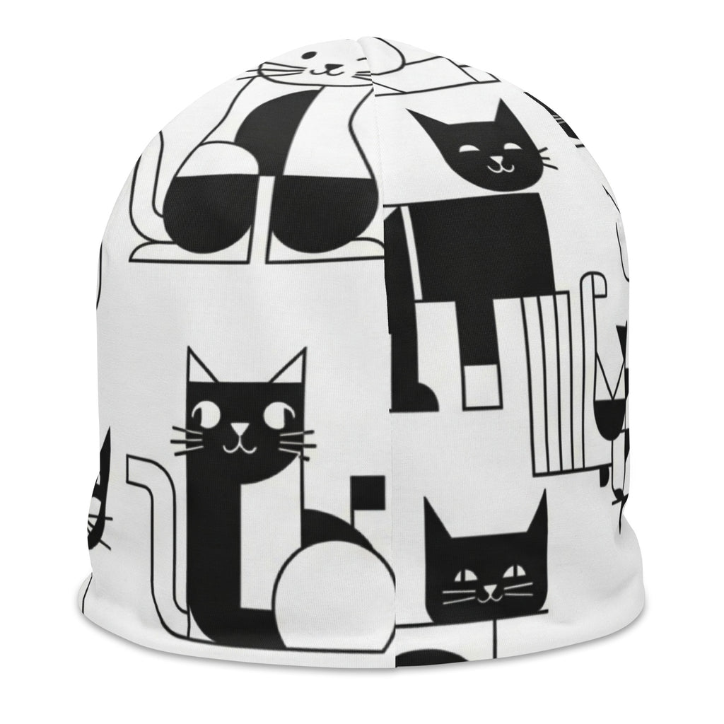 Dierenprint beanie muts van Design Paws, all-over print voor stijlvolle warmte