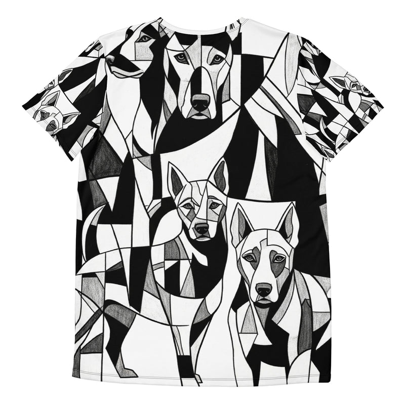 T-Shirt Hond "Abstracte Lijnen" | Abstract Honden Collectie