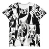 T-Shirt Hond "Abstracte Lijnen" | Abstract Honden Collectie