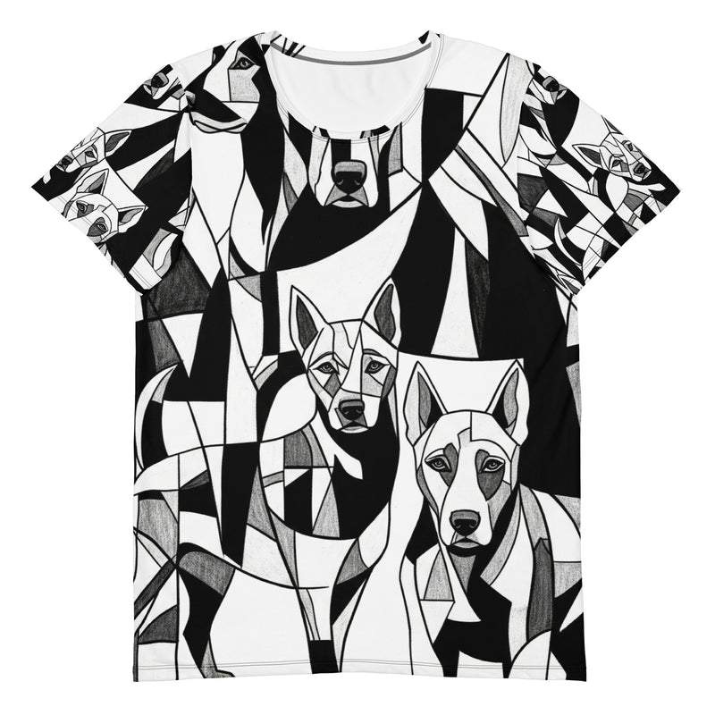 T-Shirt Hond "Abstracte Lijnen" | Abstract Honden Collectie