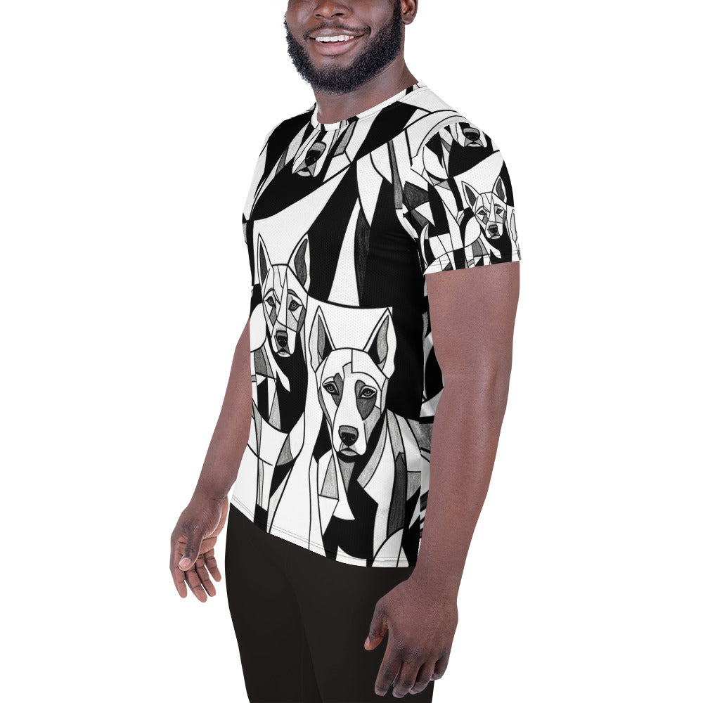 T-shirt voor hond met een grappige opdruk van een bot en de tekst 'I love bones'