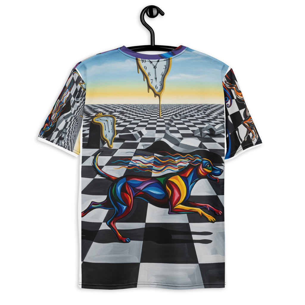 Heren T-shirt Checkmate, gemaakt van zacht, fade-proof polyester.