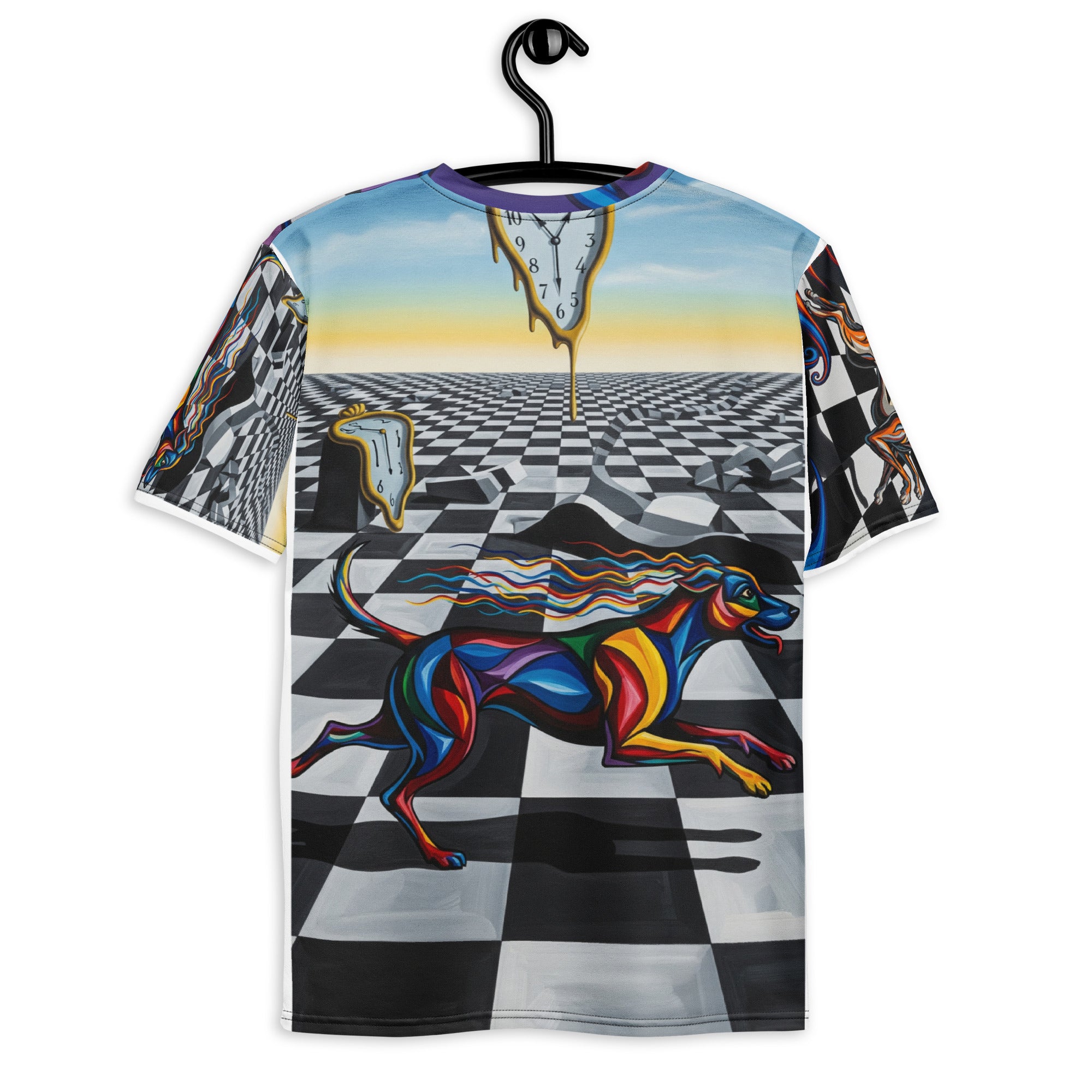 Heren T-shirt Checkmate, gemaakt van zacht, fade-proof polyester.