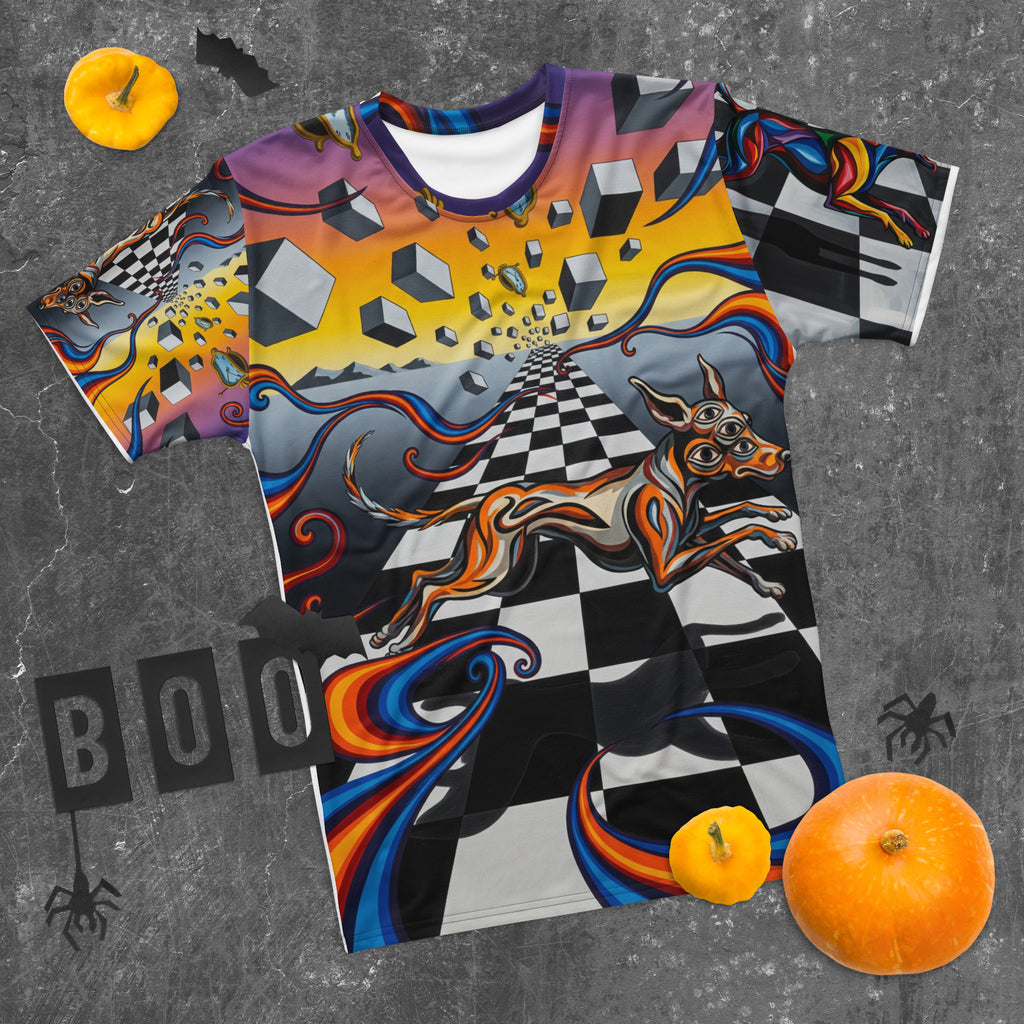 Heren T-shirt Checkmate, fade-proof polyester.