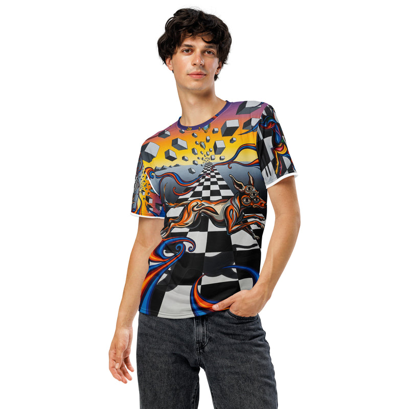 Heren T-shirt Checkmate | Fade-proof Polyester - Zacht Comfort