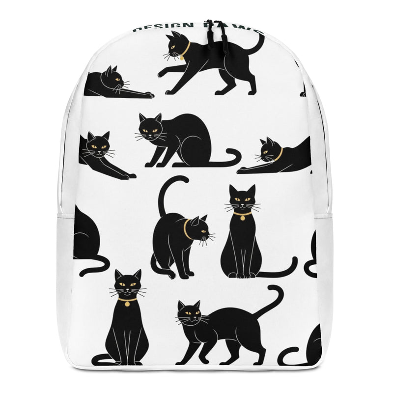 Abstracte Kattenprint Rugtas | Minimalistisch Silhouet Unisex – Abstract Cats Collectie