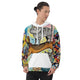 Abstracte Honden & Katten Hoodie | Retro Kunst Print - Hounds & Cats
