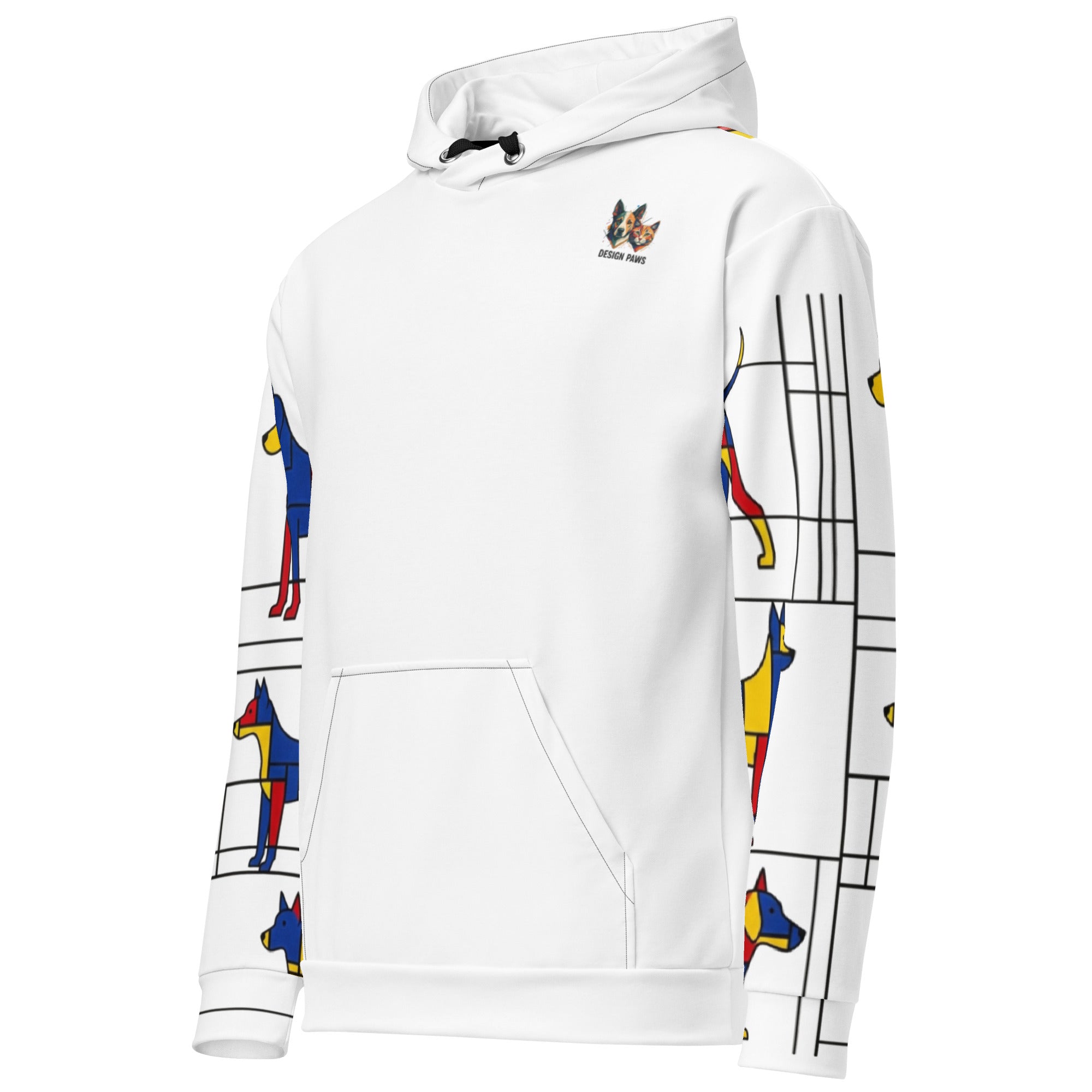 Duurzame uniseks All-Over Print hoodie, gerecycled materiaal en premium comfort