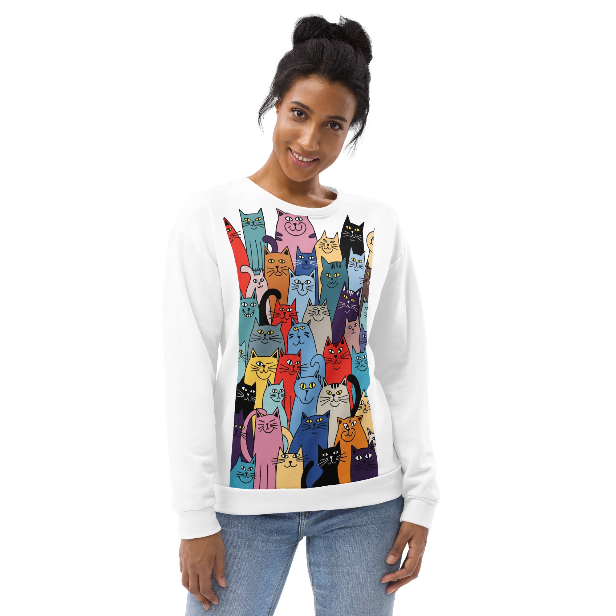 Premium duurzaam uniseks sweatshirt met all-over print