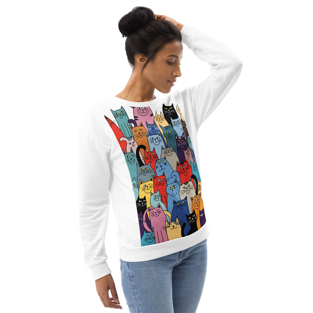 Duurzaam unisex sweatshirt, premium kwaliteit, all-over print.