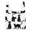 Abstracte Kattenprint Tote Bag | Herbruikbare Boodschappentas